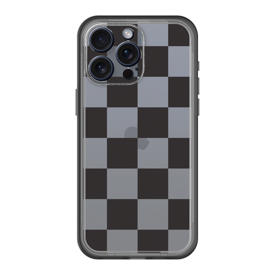 スリムプロテクションプレミアムケース［ 市松模様 - Black ］