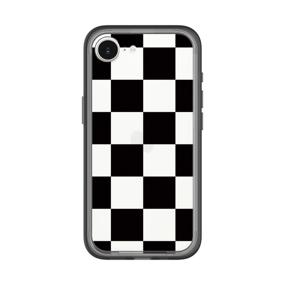 スリムプロテクションプレミアムケース［ 市松模様 - Black ］