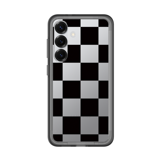スリムプロテクションプレミアムケース［ 市松模様 - Black ］