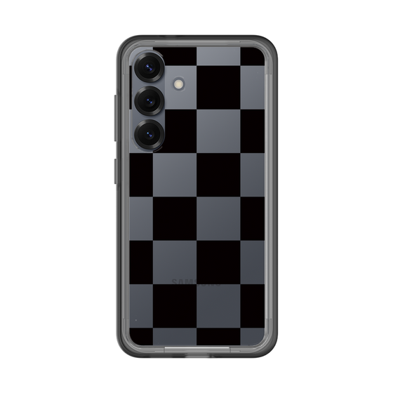 スリムプロテクションプレミアムケース［ 市松模様 - Black ］