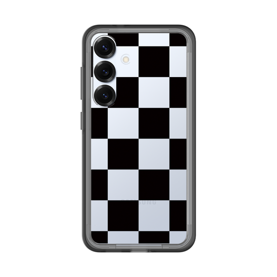 スリムプロテクションプレミアムケース［ 市松模様 - Black ］