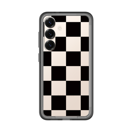 スリムプロテクションプレミアムケース［ 市松模様 - Black ］