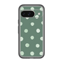 スリムプロテクションプレミアムケース［ 水彩ドット・レトロカラー - Green ］