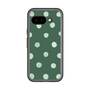 スリムプロテクションプレミアムケース［ 水彩ドット・レトロカラー - Green ］