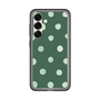 スリムプロテクションプレミアムケース［ 水彩ドット・レトロカラー - Green ］