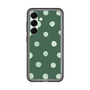 スリムプロテクションプレミアムケース［ 水彩ドット・レトロカラー - Green ］