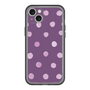 スリムプロテクションプレミアムケース［ 水彩ドット・レトロカラー - Purple ］