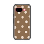 スリムプロテクションプレミアムケース［ 水彩ドット・レトロカラー - Brown ］