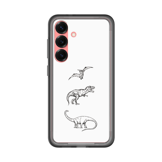 スリムプロテクションプレミアムケース［ Dinosaurs No.1 - White ］