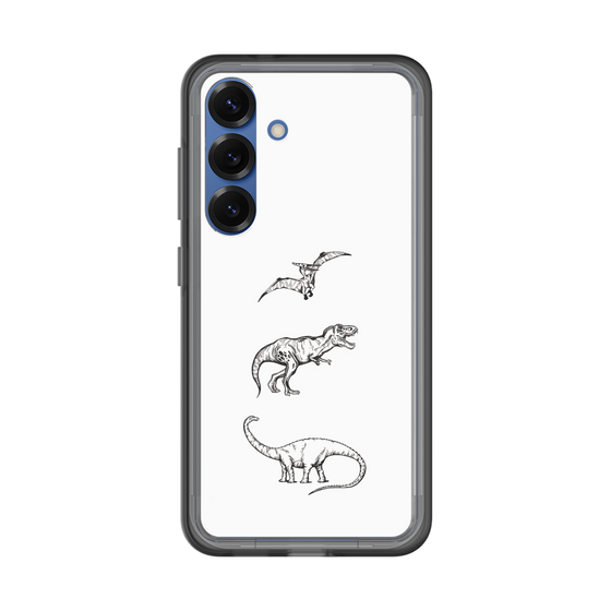 スリムプロテクションプレミアムケース［ Dinosaurs No.1 - White ］