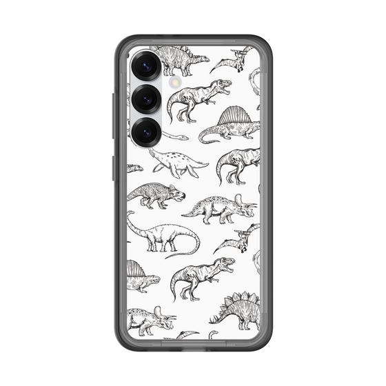 スリムプロテクションプレミアムケース［ Dinosaurs No.2 - White ］