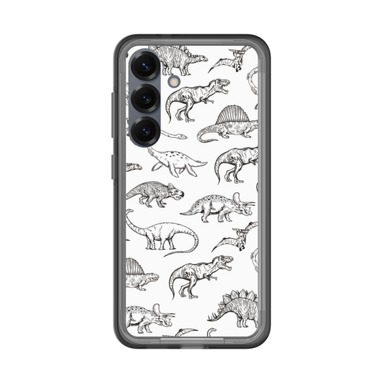 スリムプロテクションプレミアムケース［ Dinosaurs No.2 - White ］