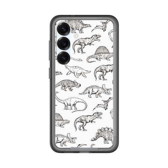 スリムプロテクションプレミアムケース［ Dinosaurs No.2 - White ］