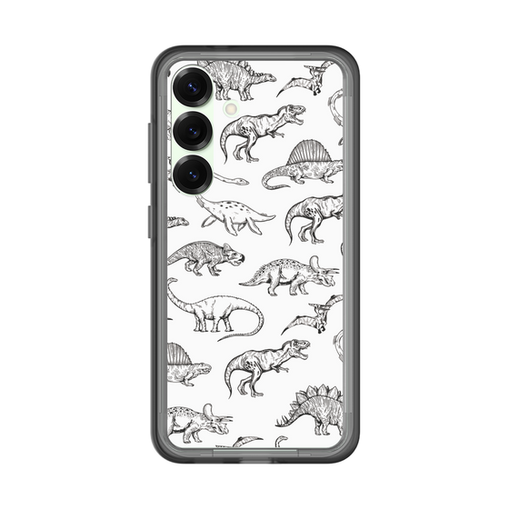 スリムプロテクションプレミアムケース［ Dinosaurs No.2 - White ］