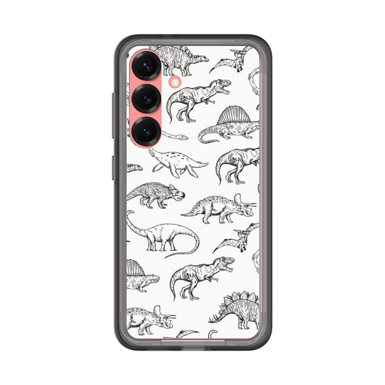 スリムプロテクションプレミアムケース［ Dinosaurs No.2 - White ］