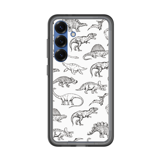 スリムプロテクションプレミアムケース［ Dinosaurs No.2 - White ］