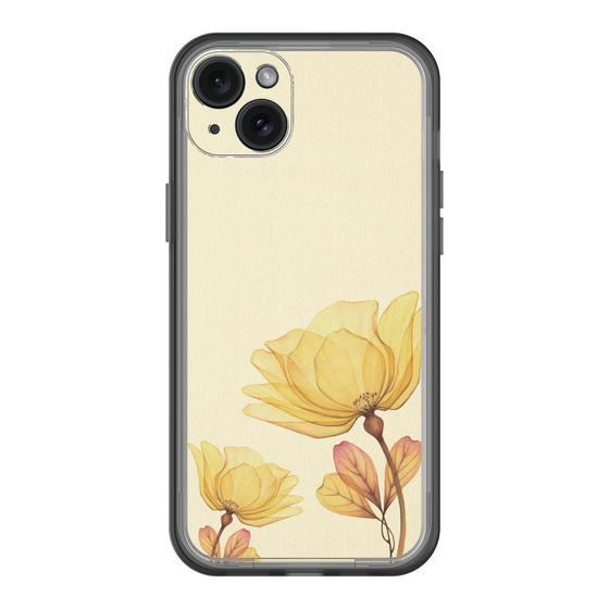 スリムプロテクションプレミアムケース［ Natural Flower - Yellow ］