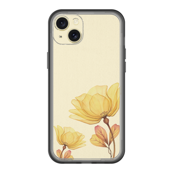 スリムプロテクションプレミアムケース［ Natural Flower - Yellow ］