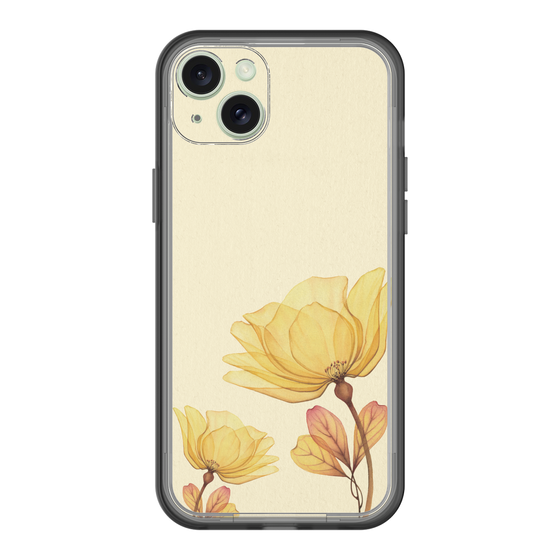 スリムプロテクションプレミアムケース［ Natural Flower - Yellow ］
