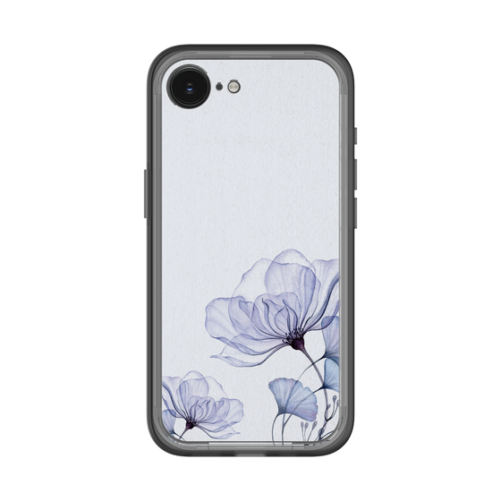 スリムプロテクションプレミアムケース［ Natural Flower - blue ］