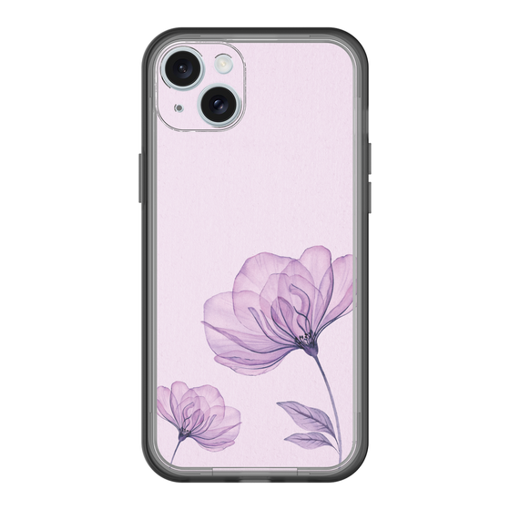 スリムプロテクションプレミアムケース［ Natural Flower - Purple ］