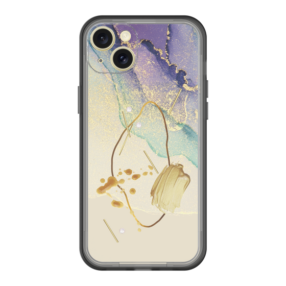 スリムプロテクションプレミアムケース［ Marble Nuance Painting Purple ］