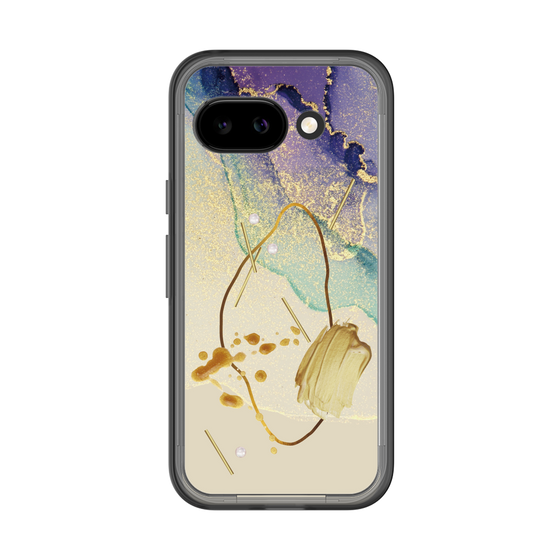 スリムプロテクションプレミアムケース［ Marble Nuance Painting Purple ］
