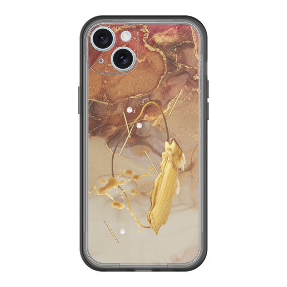 スリムプロテクションプレミアムケース［ Marble Nuance Painting Brown ］