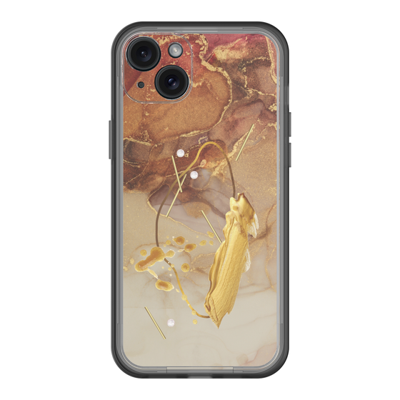 スリムプロテクションプレミアムケース［ Marble Nuance Painting Brown ］