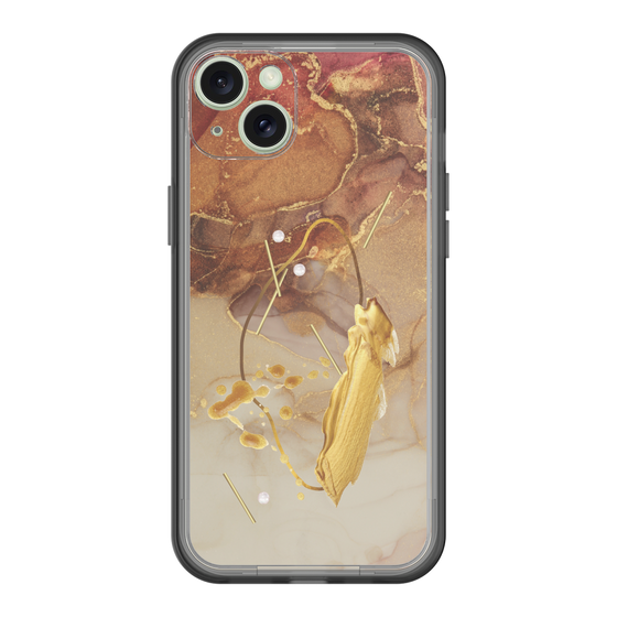 スリムプロテクションプレミアムケース［ Marble Nuance Painting Brown ］