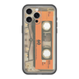 スリムプロテクションプレミアムケース［ RETORO CASSETTE TAPE - Skeleton Orange ］