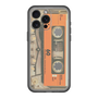 スリムプロテクションプレミアムケース［ RETORO CASSETTE TAPE - Skeleton Orange ］