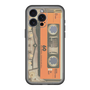 スリムプロテクションプレミアムケース［ RETORO CASSETTE TAPE - Skeleton Orange ］