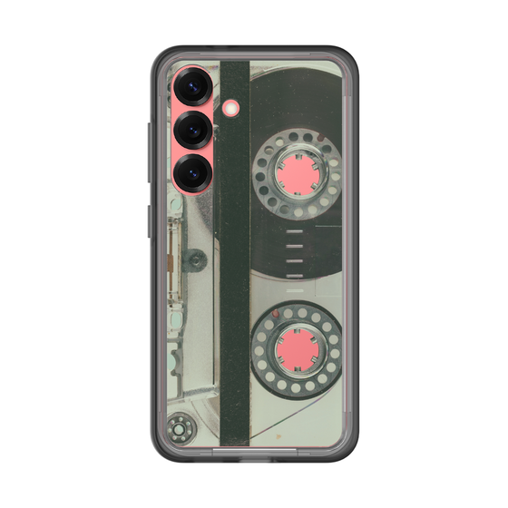 スリムプロテクションプレミアムケース［ RETORO CASSETTE TAPE - Skeleton Blue ］