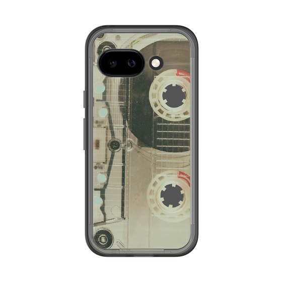 スリムプロテクションプレミアムケース［ RETORO CASSETTE TAPE - Skeleton Red ］