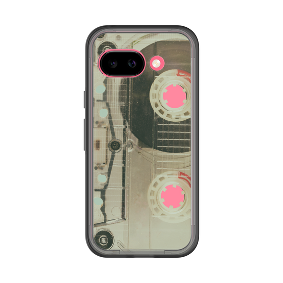 スリムプロテクションプレミアムケース［ RETORO CASSETTE TAPE - Skeleton Red ］