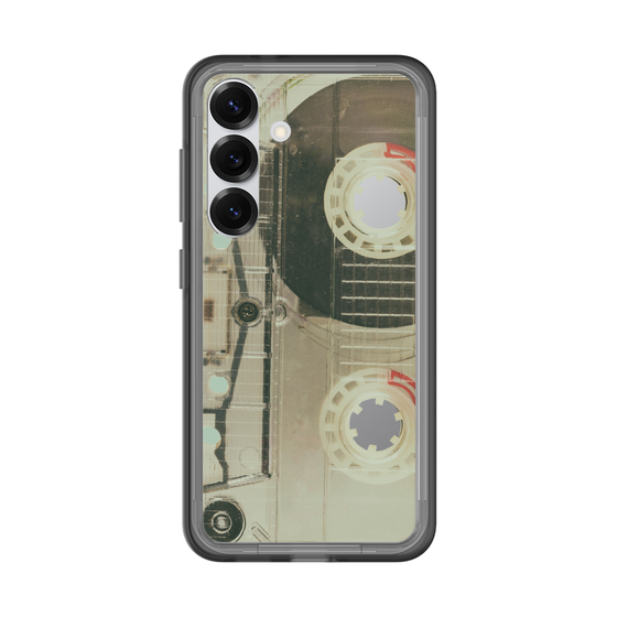 スリムプロテクションプレミアムケース［ RETORO CASSETTE TAPE - Skeleton Red ］