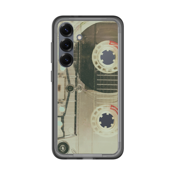スリムプロテクションプレミアムケース［ RETORO CASSETTE TAPE - Skeleton Red ］