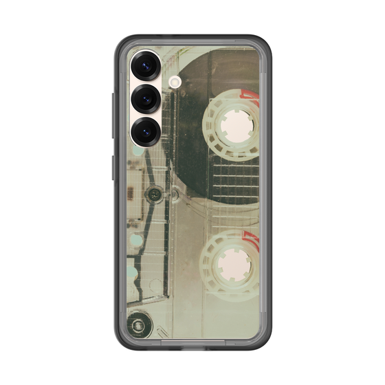 スリムプロテクションプレミアムケース［ RETORO CASSETTE TAPE - Skeleton Red ］