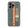 スリムプロテクションプレミアムケース［ RETORO CASSETTE TAPE - Opacity Black ］