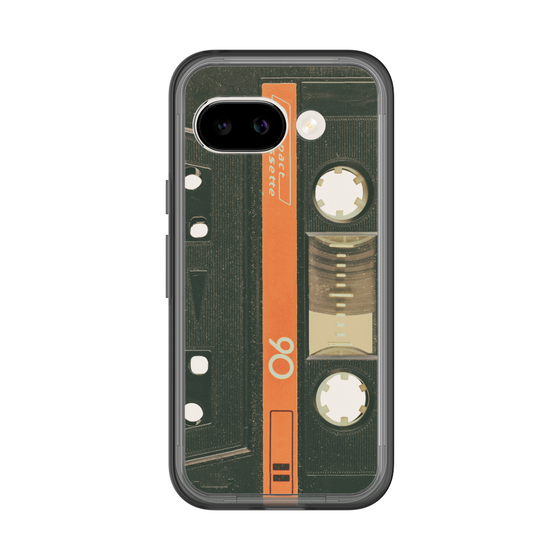 スリムプロテクションプレミアムケース［ RETORO CASSETTE TAPE - Opacity Black ］
