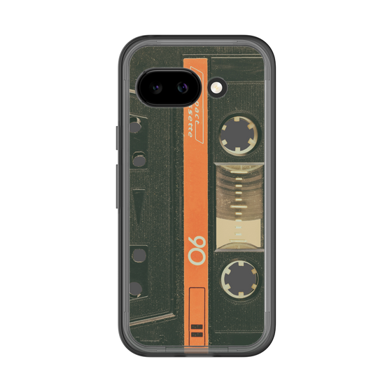 スリムプロテクションプレミアムケース［ RETORO CASSETTE TAPE - Opacity Black ］
