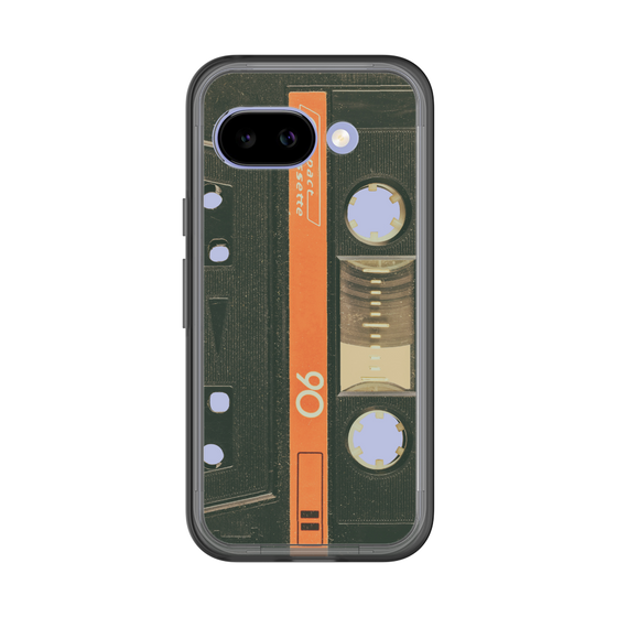 スリムプロテクションプレミアムケース［ RETORO CASSETTE TAPE - Opacity Black ］