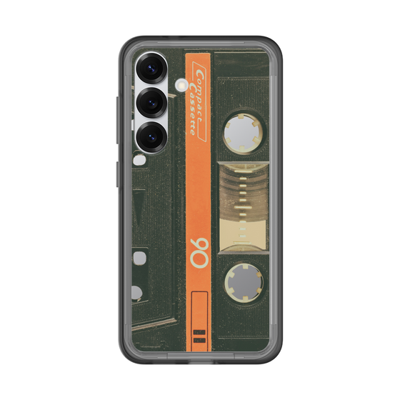 スリムプロテクションプレミアムケース［ RETORO CASSETTE TAPE - Opacity Black ］