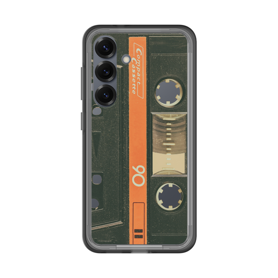 スリムプロテクションプレミアムケース［ RETORO CASSETTE TAPE - Opacity Black ］
