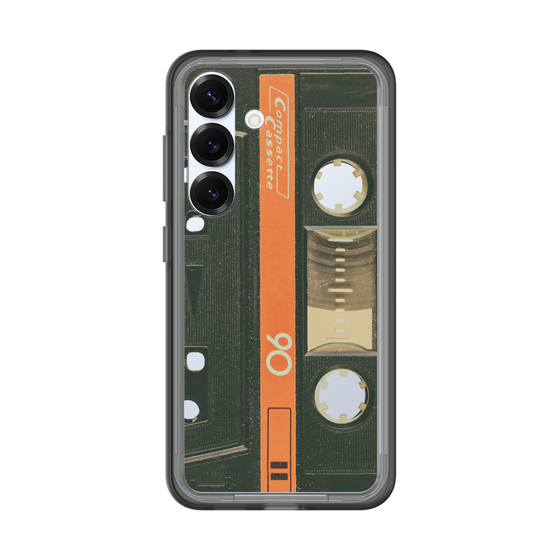 スリムプロテクションプレミアムケース［ RETORO CASSETTE TAPE - Opacity Black ］