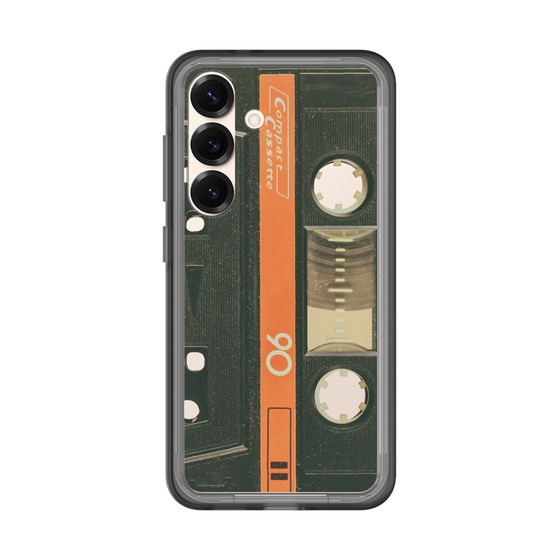 スリムプロテクションプレミアムケース［ RETORO CASSETTE TAPE - Opacity Black ］