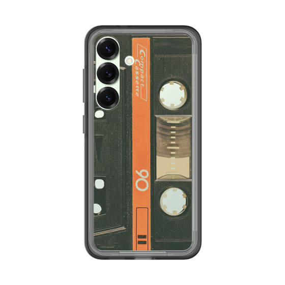 スリムプロテクションプレミアムケース［ RETORO CASSETTE TAPE - Opacity Black ］