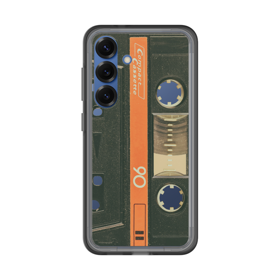 スリムプロテクションプレミアムケース［ RETORO CASSETTE TAPE - Opacity Black ］