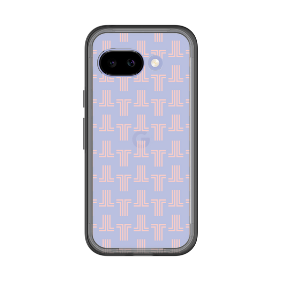 スリムプロテクションプレミアムケース［ LANVIN en Bleu - Monogram - Pink ］